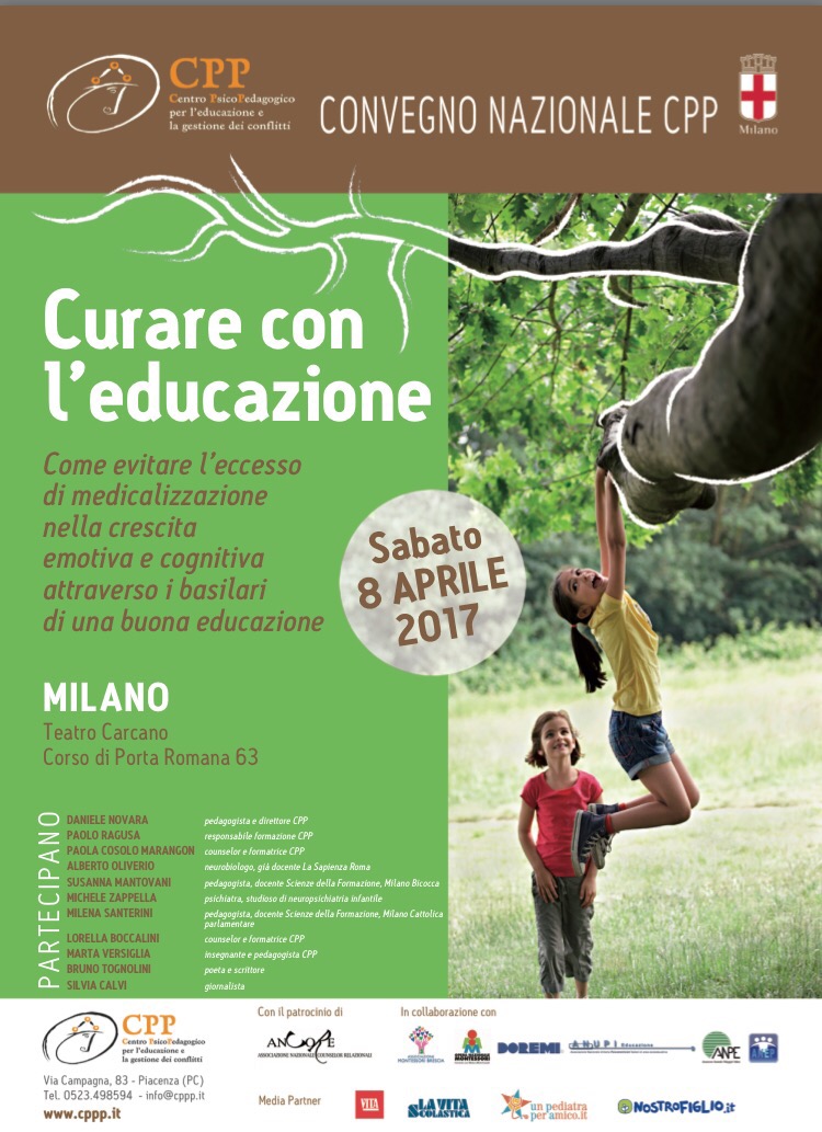 Milano-8 aprile,convengo ‘Curare con l’educazione’